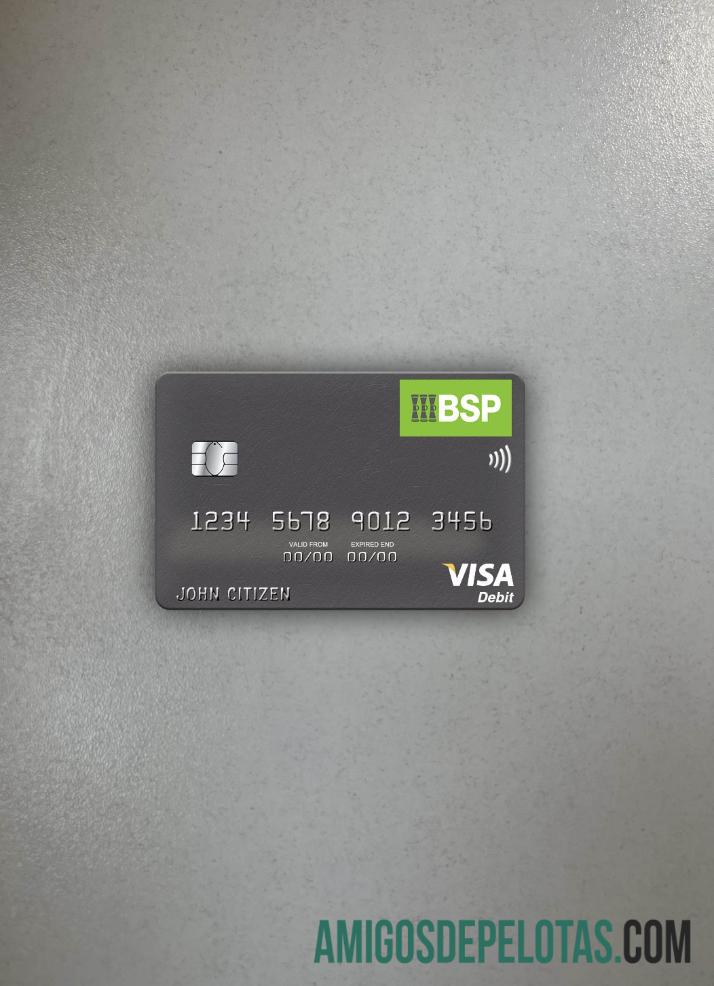 Fiji Bank Of South Pacific Visa Cartão de Débito Photolook Front exemplo real